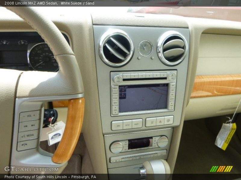 White Suede / Sand 2008 Lincoln MKZ AWD Sedan