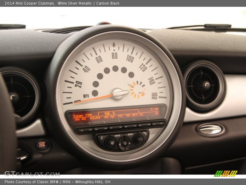 White Silver Metallic / Carbon Black 2014 Mini Cooper Clubman