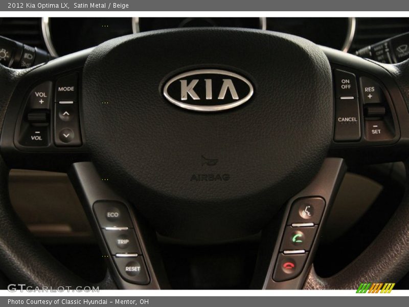 Satin Metal / Beige 2012 Kia Optima LX