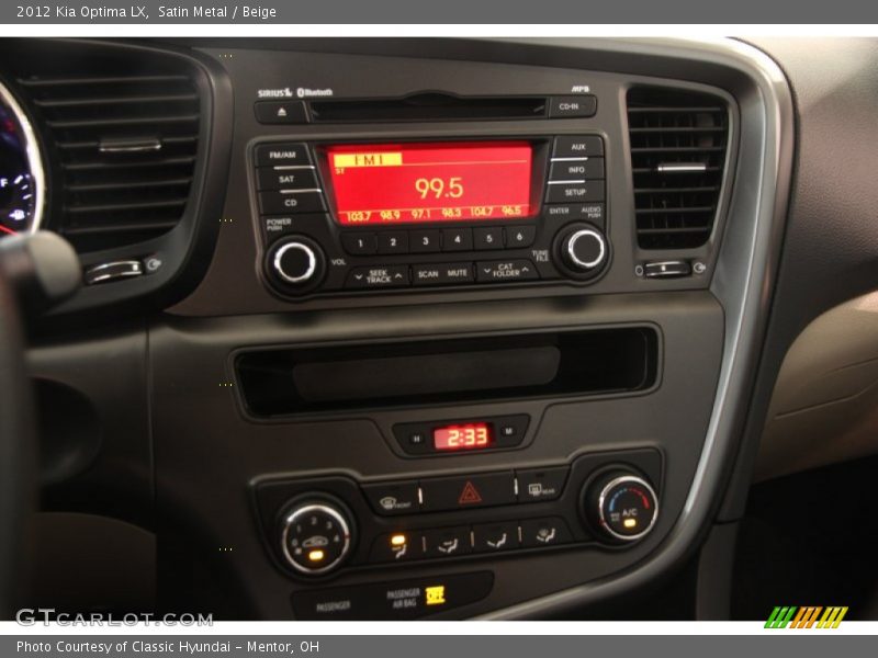 Satin Metal / Beige 2012 Kia Optima LX