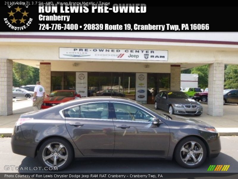 Mayan Bronze Metallic / Taupe 2010 Acura TL 3.7 SH-AWD