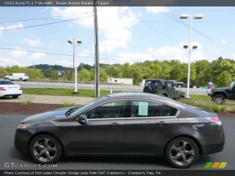 Mayan Bronze Metallic / Taupe 2010 Acura TL 3.7 SH-AWD