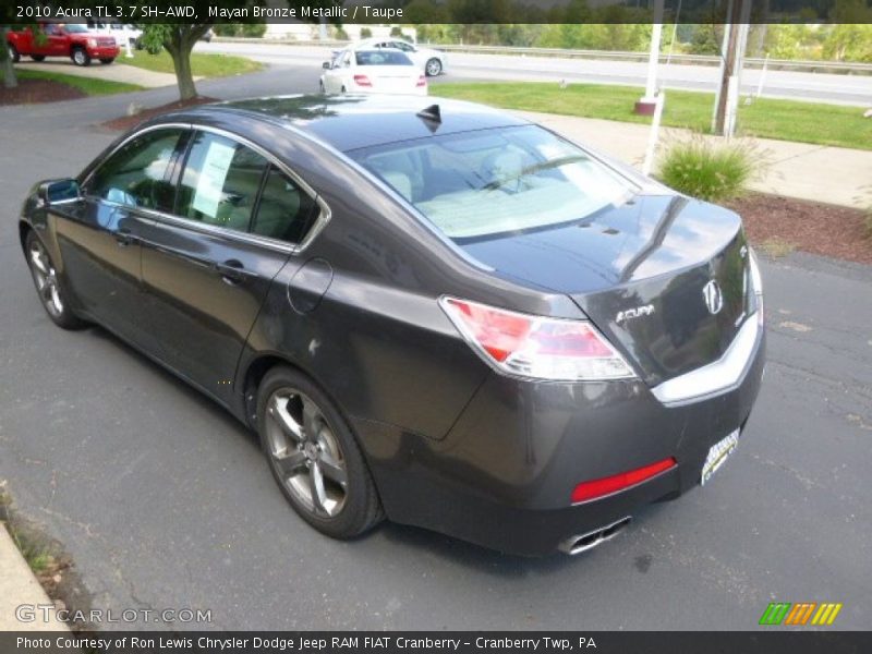 Mayan Bronze Metallic / Taupe 2010 Acura TL 3.7 SH-AWD