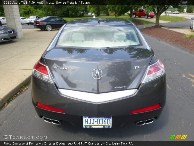 Mayan Bronze Metallic / Taupe 2010 Acura TL 3.7 SH-AWD