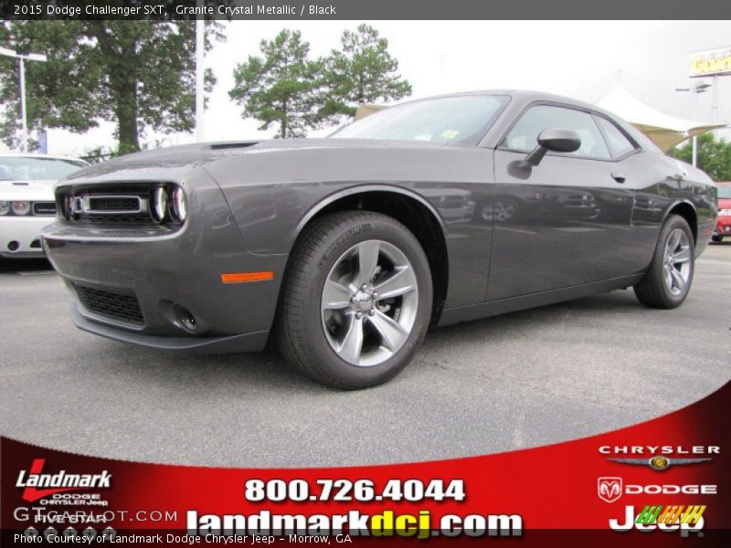 Granite Crystal Metallic / Black 2015 Dodge Challenger SXT