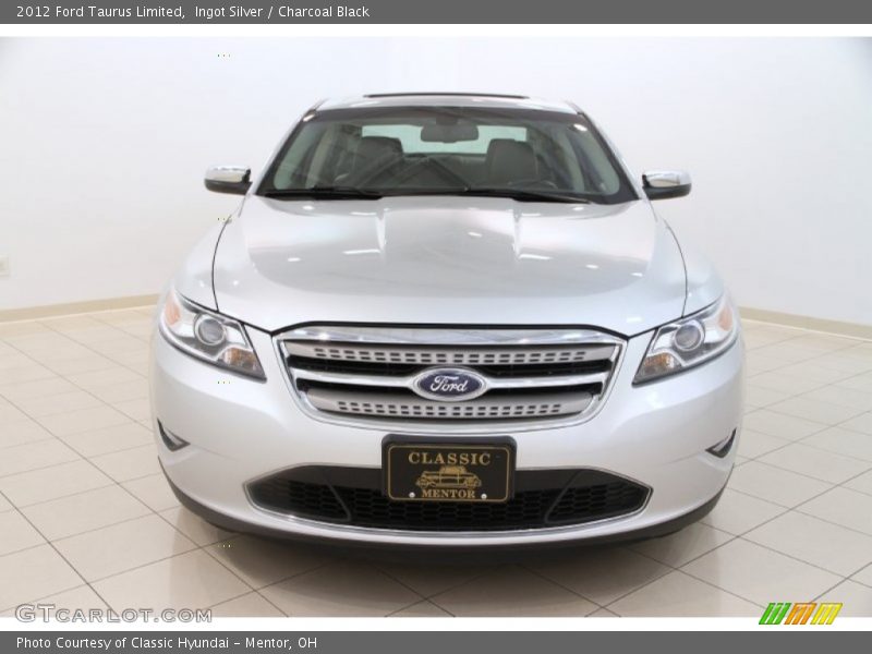 Ingot Silver / Charcoal Black 2012 Ford Taurus Limited