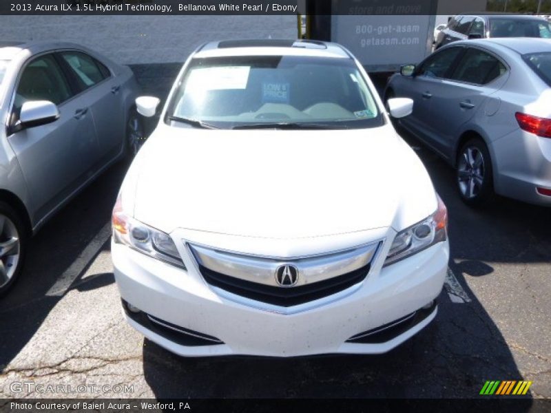 Bellanova White Pearl / Ebony 2013 Acura ILX 1.5L Hybrid Technology
