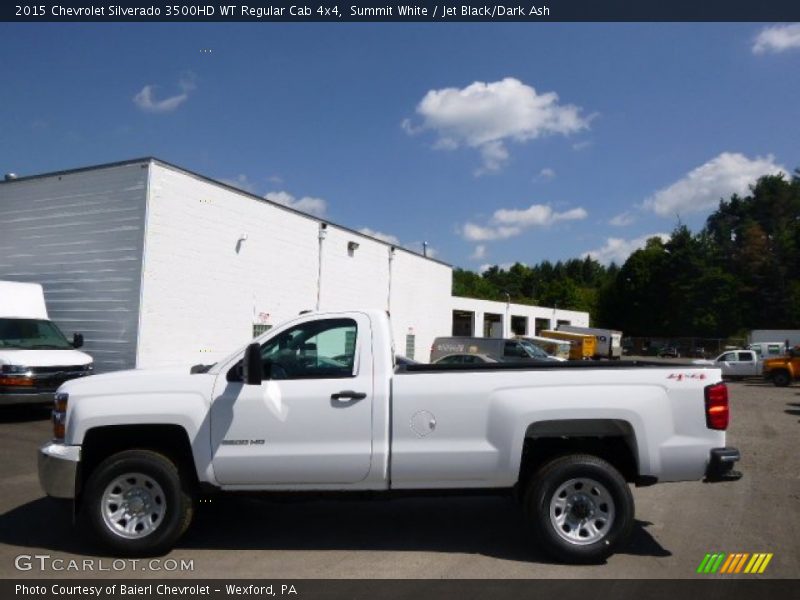 Summit White / Jet Black/Dark Ash 2015 Chevrolet Silverado 3500HD WT Regular Cab 4x4