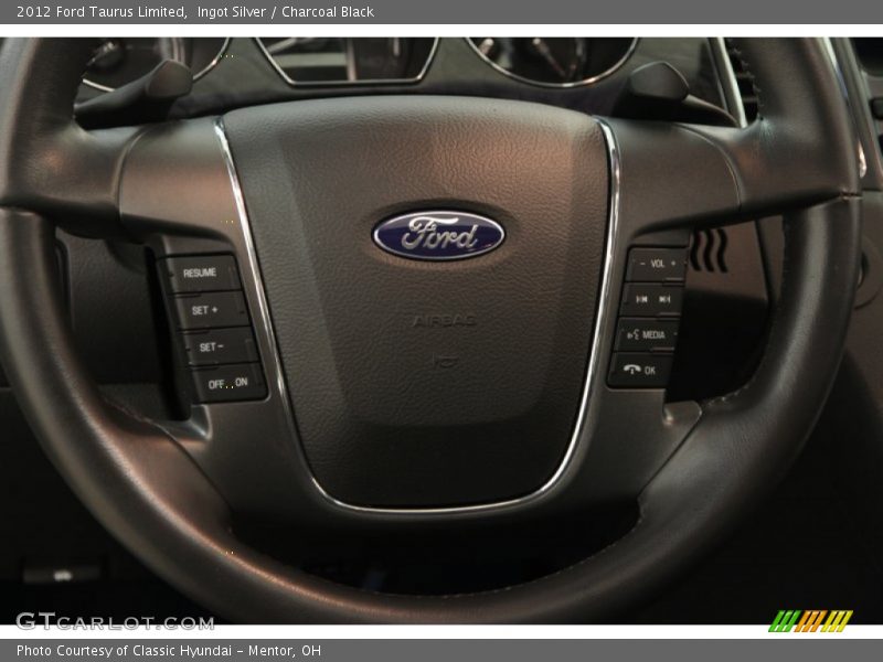 Ingot Silver / Charcoal Black 2012 Ford Taurus Limited