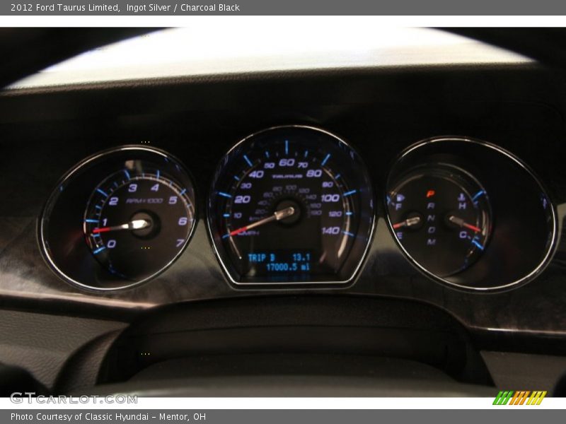 Ingot Silver / Charcoal Black 2012 Ford Taurus Limited