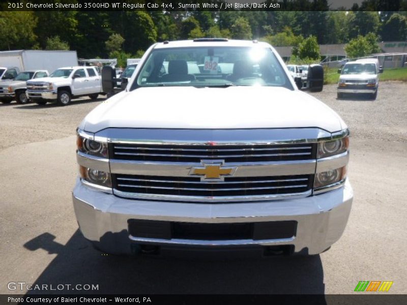 Summit White / Jet Black/Dark Ash 2015 Chevrolet Silverado 3500HD WT Regular Cab 4x4