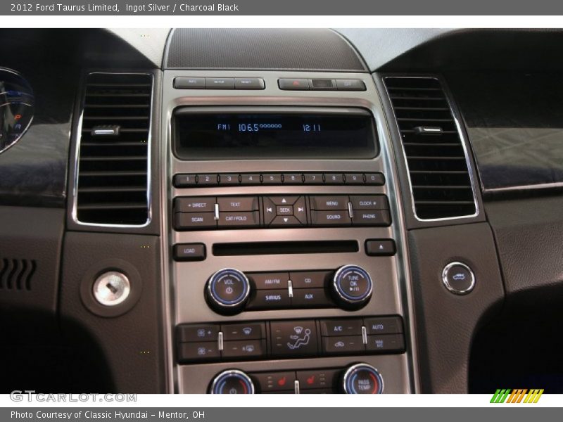 Ingot Silver / Charcoal Black 2012 Ford Taurus Limited