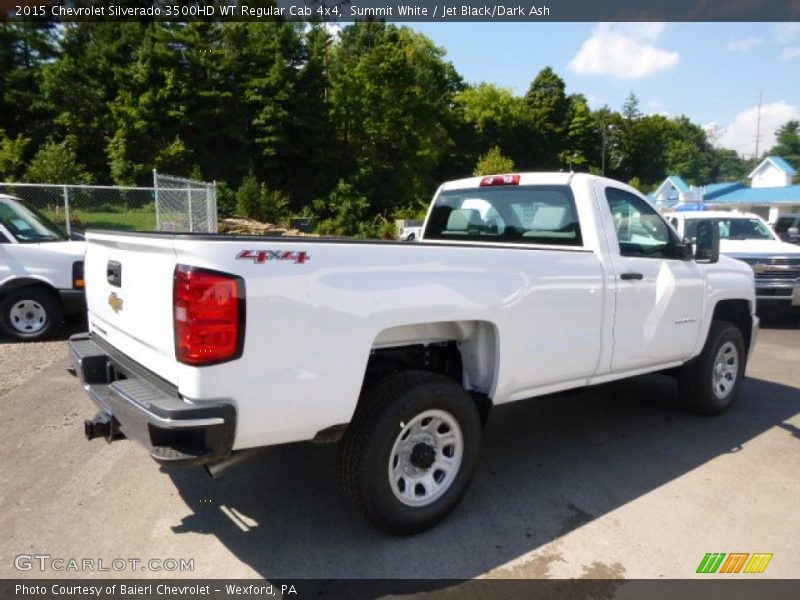 Summit White / Jet Black/Dark Ash 2015 Chevrolet Silverado 3500HD WT Regular Cab 4x4