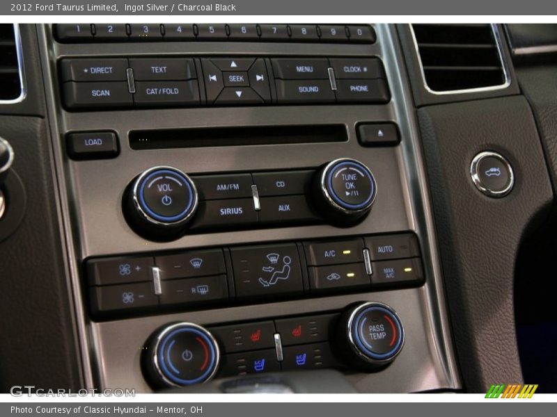 Ingot Silver / Charcoal Black 2012 Ford Taurus Limited