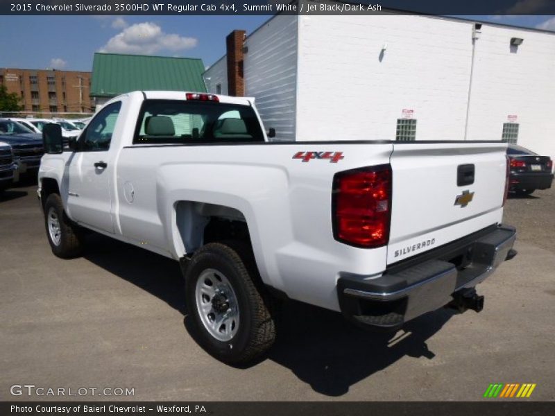 Summit White / Jet Black/Dark Ash 2015 Chevrolet Silverado 3500HD WT Regular Cab 4x4