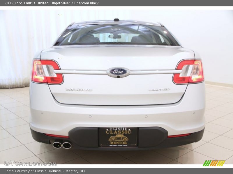Ingot Silver / Charcoal Black 2012 Ford Taurus Limited