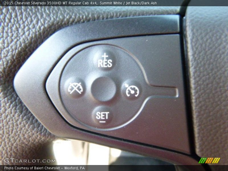 Summit White / Jet Black/Dark Ash 2015 Chevrolet Silverado 3500HD WT Regular Cab 4x4