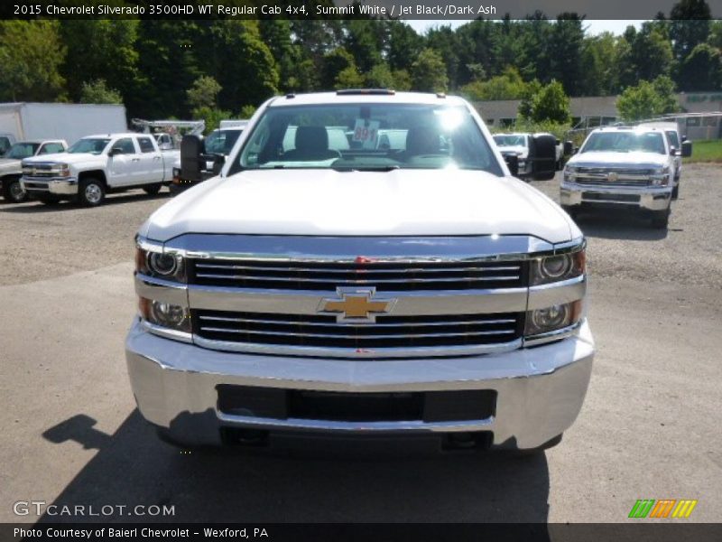 Summit White / Jet Black/Dark Ash 2015 Chevrolet Silverado 3500HD WT Regular Cab 4x4
