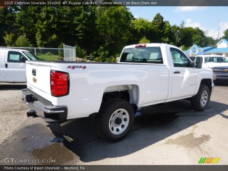 Summit White / Jet Black/Dark Ash 2015 Chevrolet Silverado 3500HD WT Regular Cab 4x4
