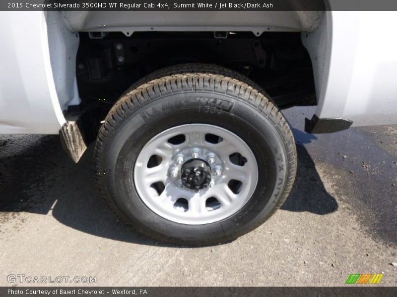 Summit White / Jet Black/Dark Ash 2015 Chevrolet Silverado 3500HD WT Regular Cab 4x4