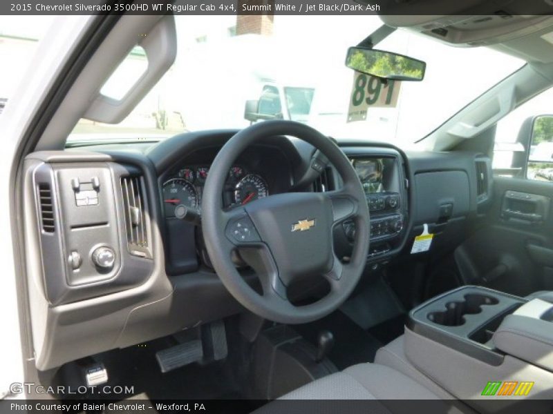 Summit White / Jet Black/Dark Ash 2015 Chevrolet Silverado 3500HD WT Regular Cab 4x4