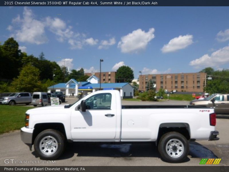 Summit White / Jet Black/Dark Ash 2015 Chevrolet Silverado 3500HD WT Regular Cab 4x4