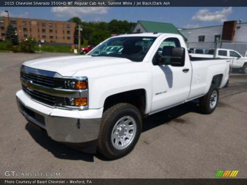 Summit White / Jet Black/Dark Ash 2015 Chevrolet Silverado 3500HD WT Regular Cab 4x4