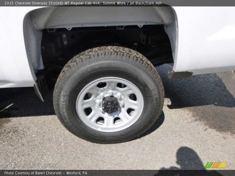 Summit White / Jet Black/Dark Ash 2015 Chevrolet Silverado 3500HD WT Regular Cab 4x4
