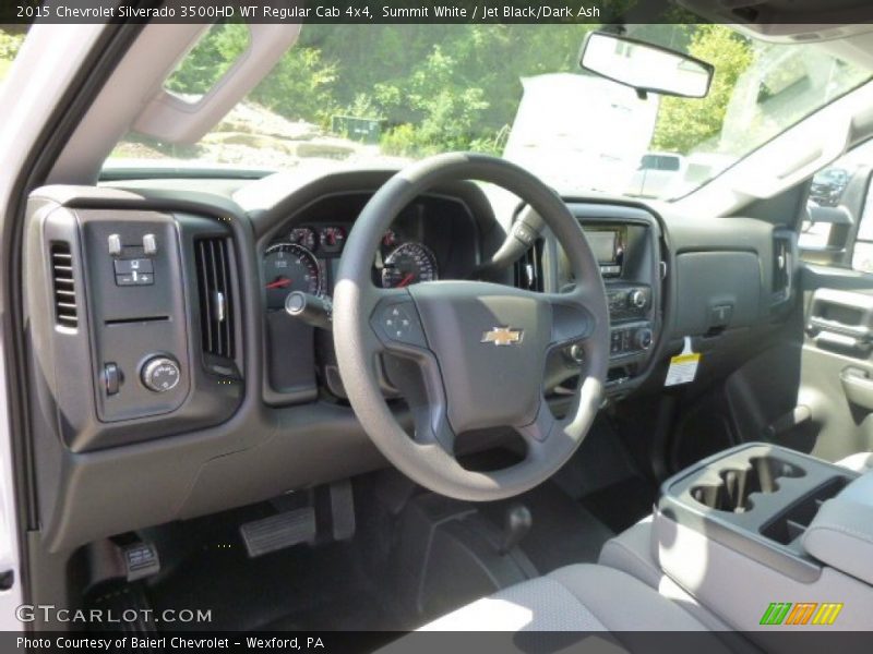 Summit White / Jet Black/Dark Ash 2015 Chevrolet Silverado 3500HD WT Regular Cab 4x4