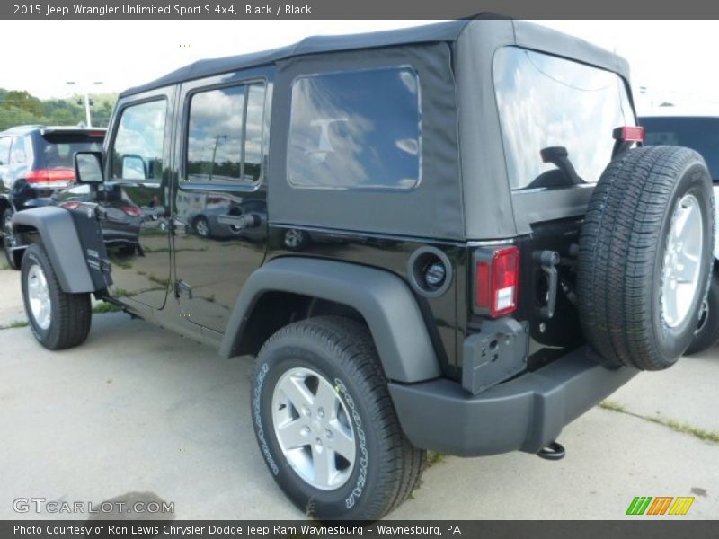 Black / Black 2015 Jeep Wrangler Unlimited Sport S 4x4
