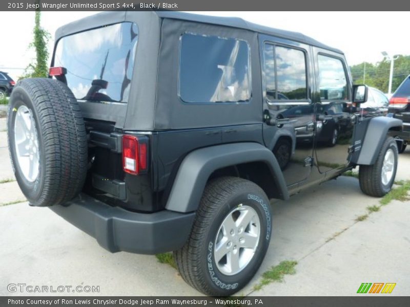 Black / Black 2015 Jeep Wrangler Unlimited Sport S 4x4