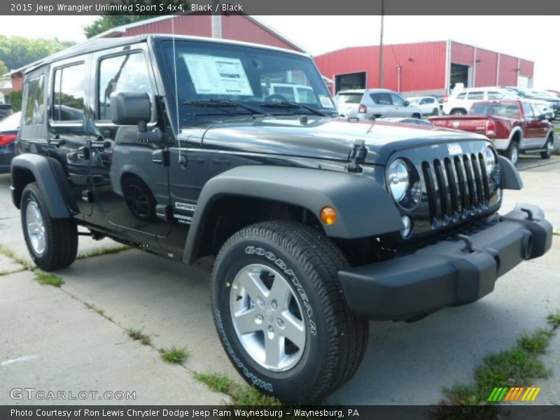 Black / Black 2015 Jeep Wrangler Unlimited Sport S 4x4