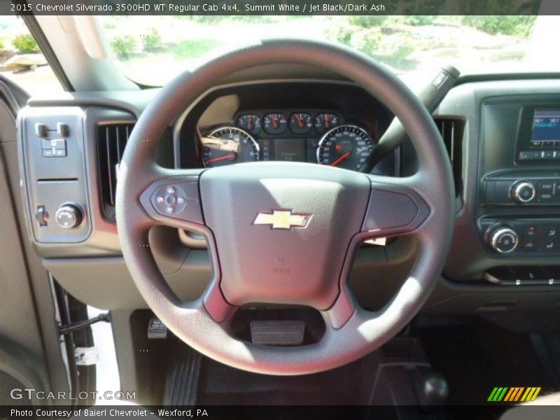Summit White / Jet Black/Dark Ash 2015 Chevrolet Silverado 3500HD WT Regular Cab 4x4