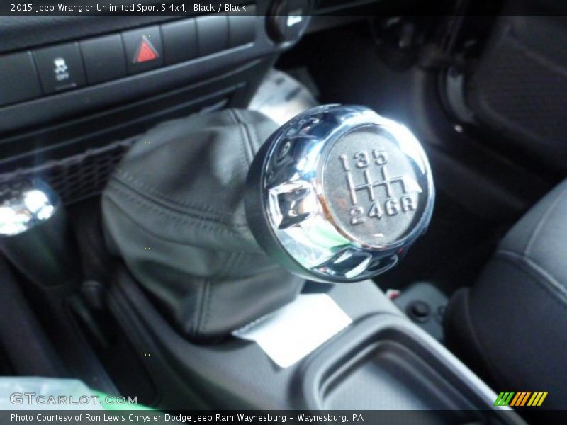  2015 Wrangler Unlimited Sport S 4x4 6 Speed Manual Shifter