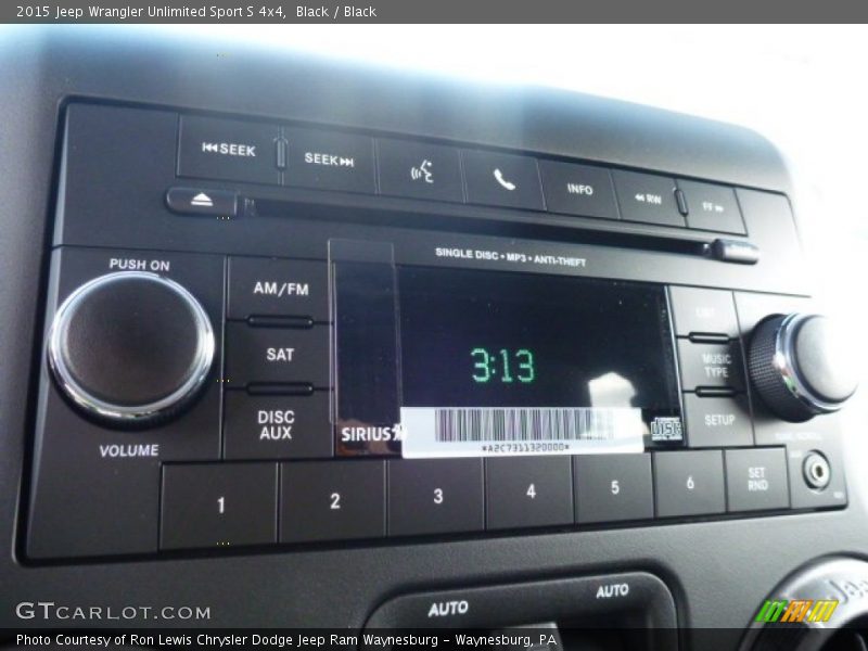 Audio System of 2015 Wrangler Unlimited Sport S 4x4