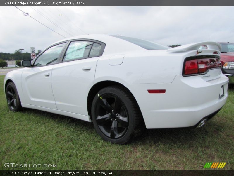 Bright White / Black 2014 Dodge Charger SXT