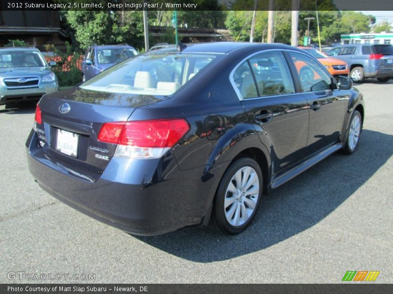 Deep Indigo Pearl / Warm Ivory 2012 Subaru Legacy 2.5i Limited