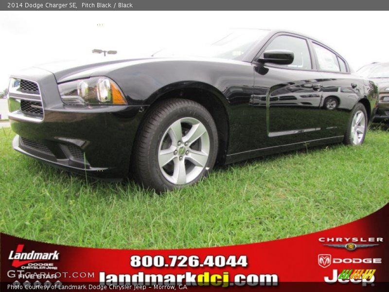 Pitch Black / Black 2014 Dodge Charger SE