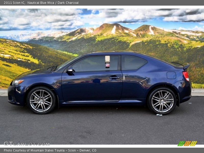 Nautical Blue Mica / Dark Charcoal 2011 Scion tC