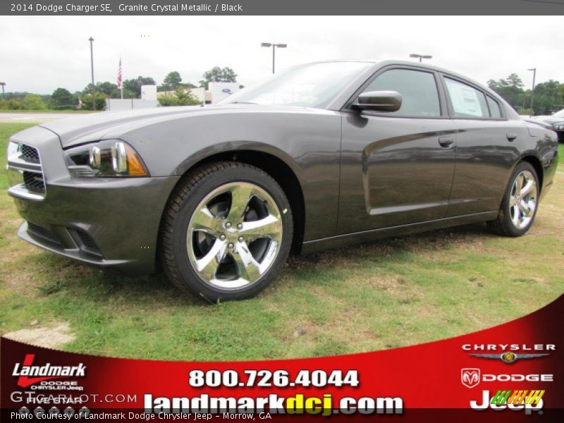 Granite Crystal Metallic / Black 2014 Dodge Charger SE