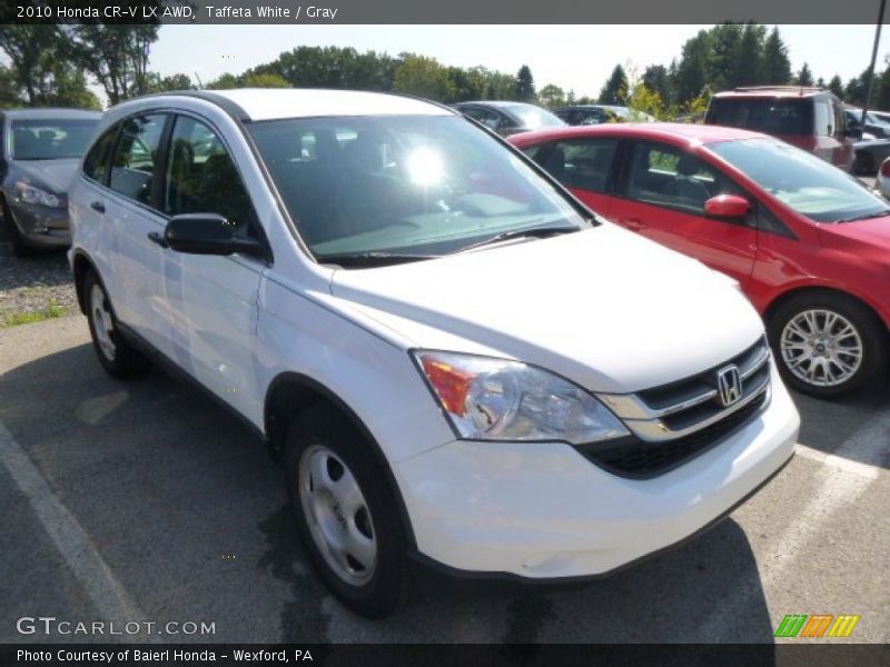 Taffeta White / Gray 2010 Honda CR-V LX AWD