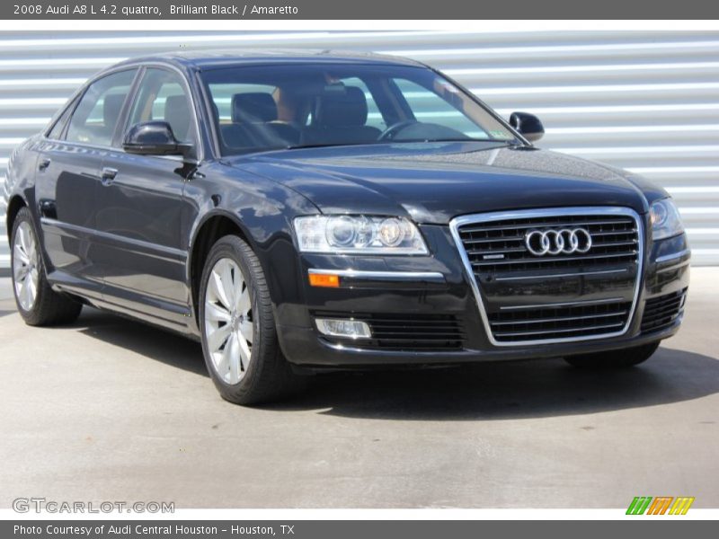 Brilliant Black / Amaretto 2008 Audi A8 L 4.2 quattro