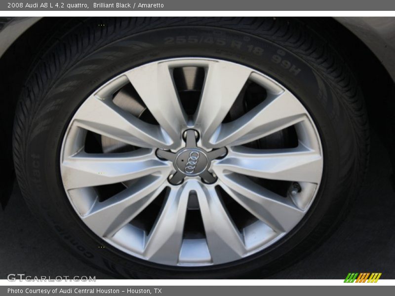 Brilliant Black / Amaretto 2008 Audi A8 L 4.2 quattro