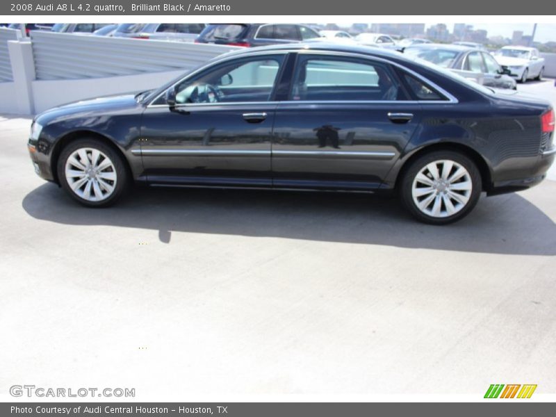 Brilliant Black / Amaretto 2008 Audi A8 L 4.2 quattro