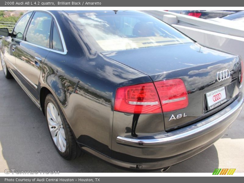 Brilliant Black / Amaretto 2008 Audi A8 L 4.2 quattro