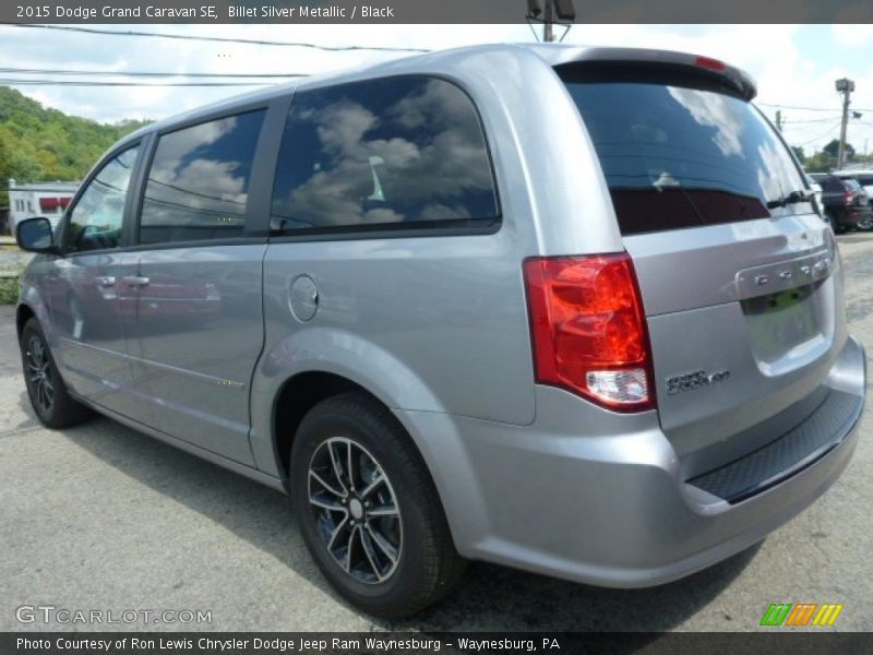 Billet Silver Metallic / Black 2015 Dodge Grand Caravan SE