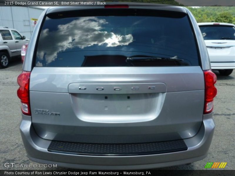 Billet Silver Metallic / Black 2015 Dodge Grand Caravan SE