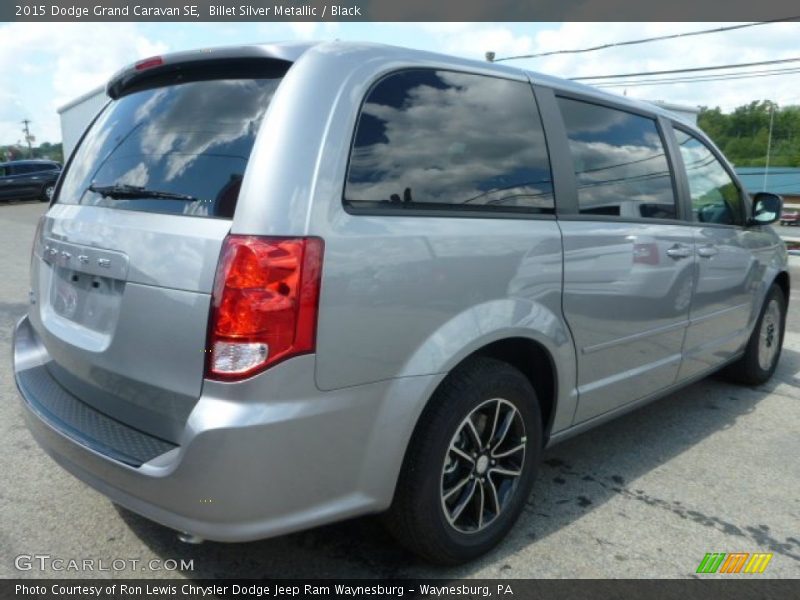 Billet Silver Metallic / Black 2015 Dodge Grand Caravan SE
