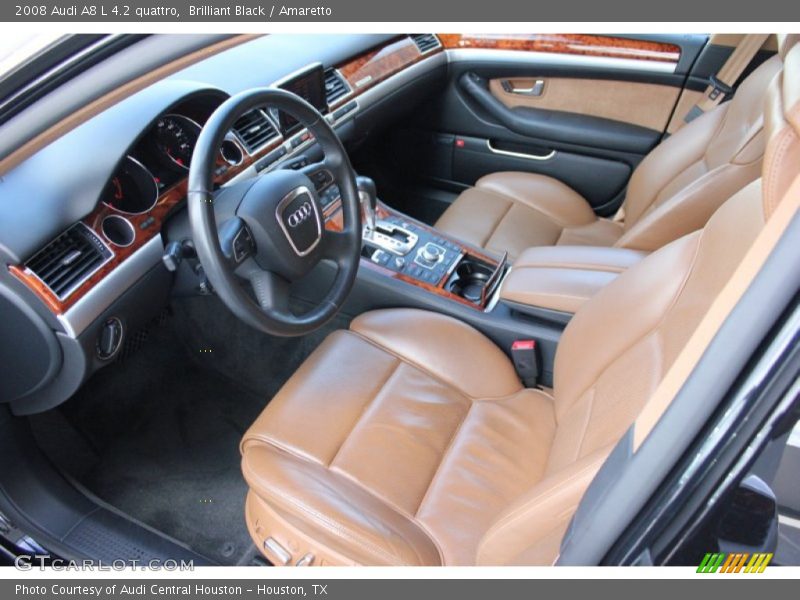 Brilliant Black / Amaretto 2008 Audi A8 L 4.2 quattro