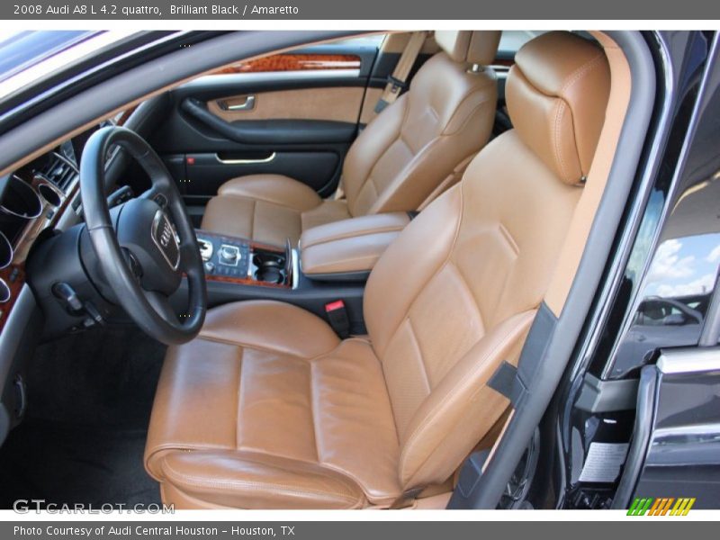 Brilliant Black / Amaretto 2008 Audi A8 L 4.2 quattro